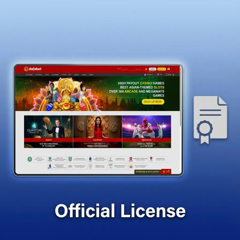 Curacao eGaming licence badge signifying Dafabet’s regulated online betting and casino operations for Indian players