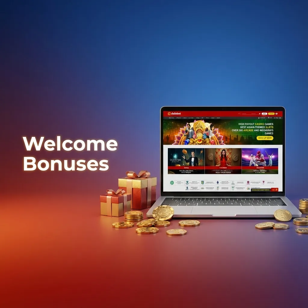 Graphic comparing casino welcome bonus (160% up to ₹16,000) vs sports bonus (100% up to ₹20,000) for new players