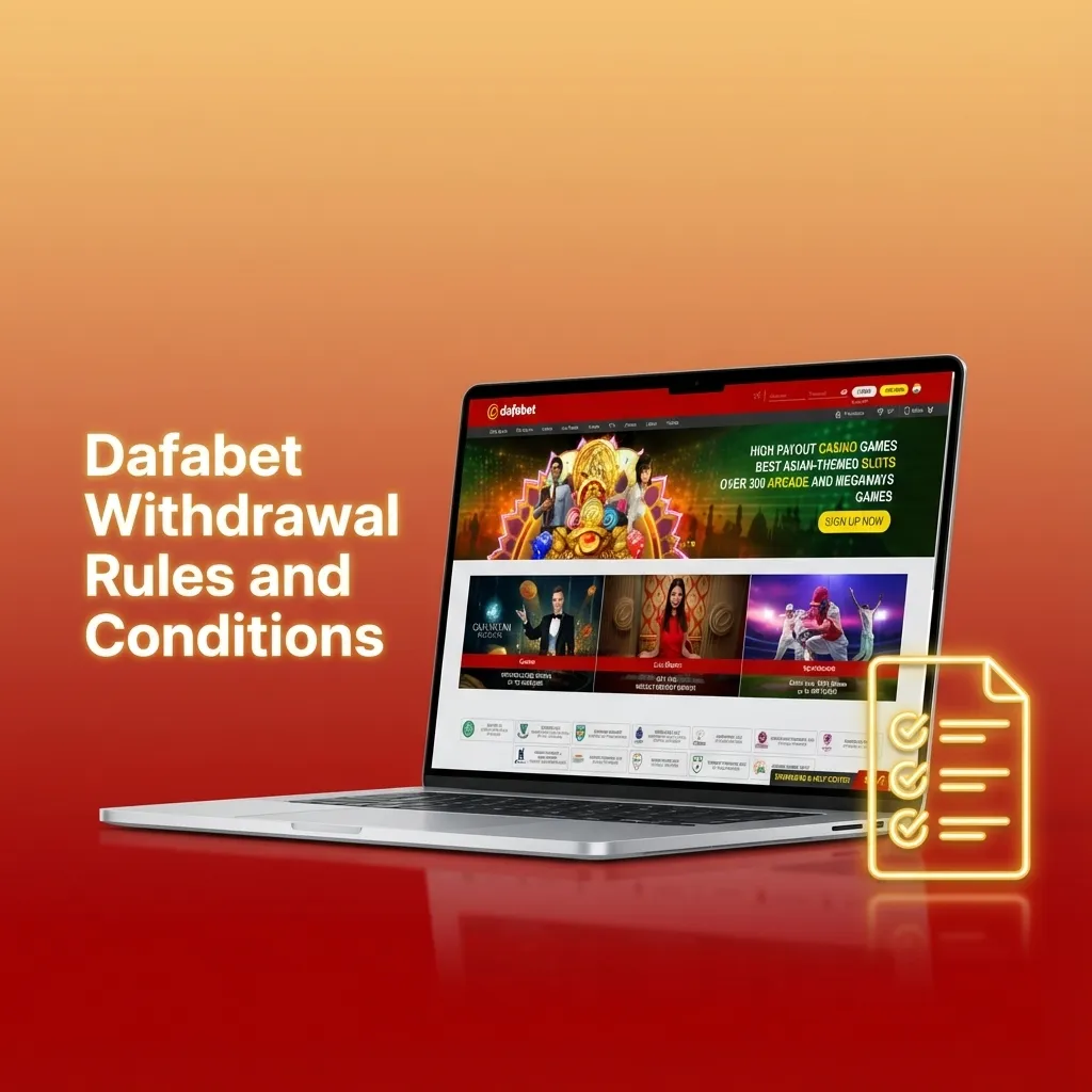 Infographic listing Dafabet India withdrawal rules: KYC checks, same payment method, bonus wagering, one account, and limits.
