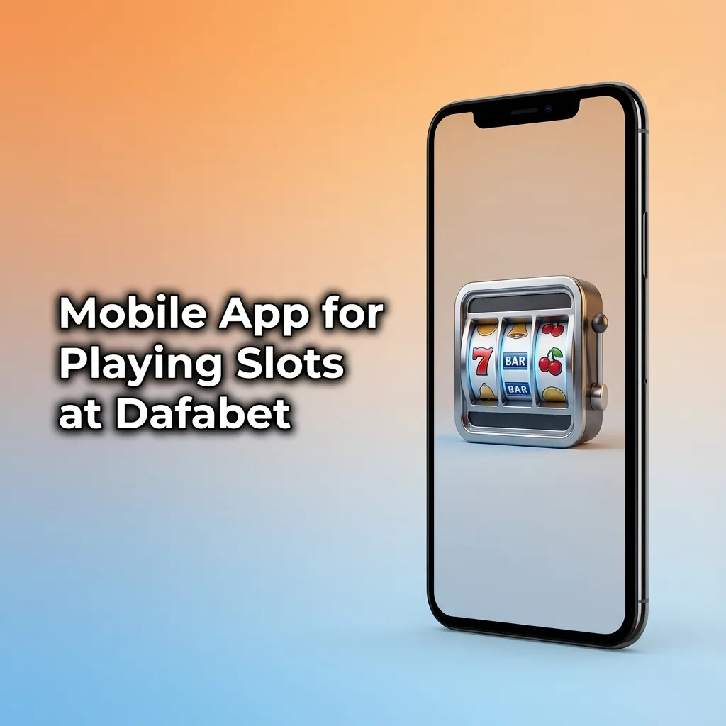 Smartphone showing Dafabet mobile slots app interface with game tiles and touch controls for spinning and betting