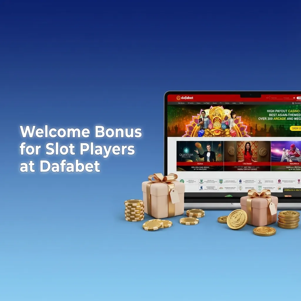 Dafabet welcome bonus banner highlighting 160% casino and 100% sports deposit offers for new slot players