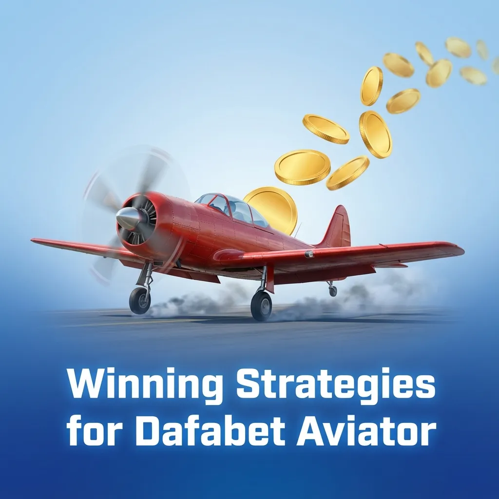 Illustration of Dafabet Aviator game with rising plane, betting tips, and strategy icons for bankroll and risk management